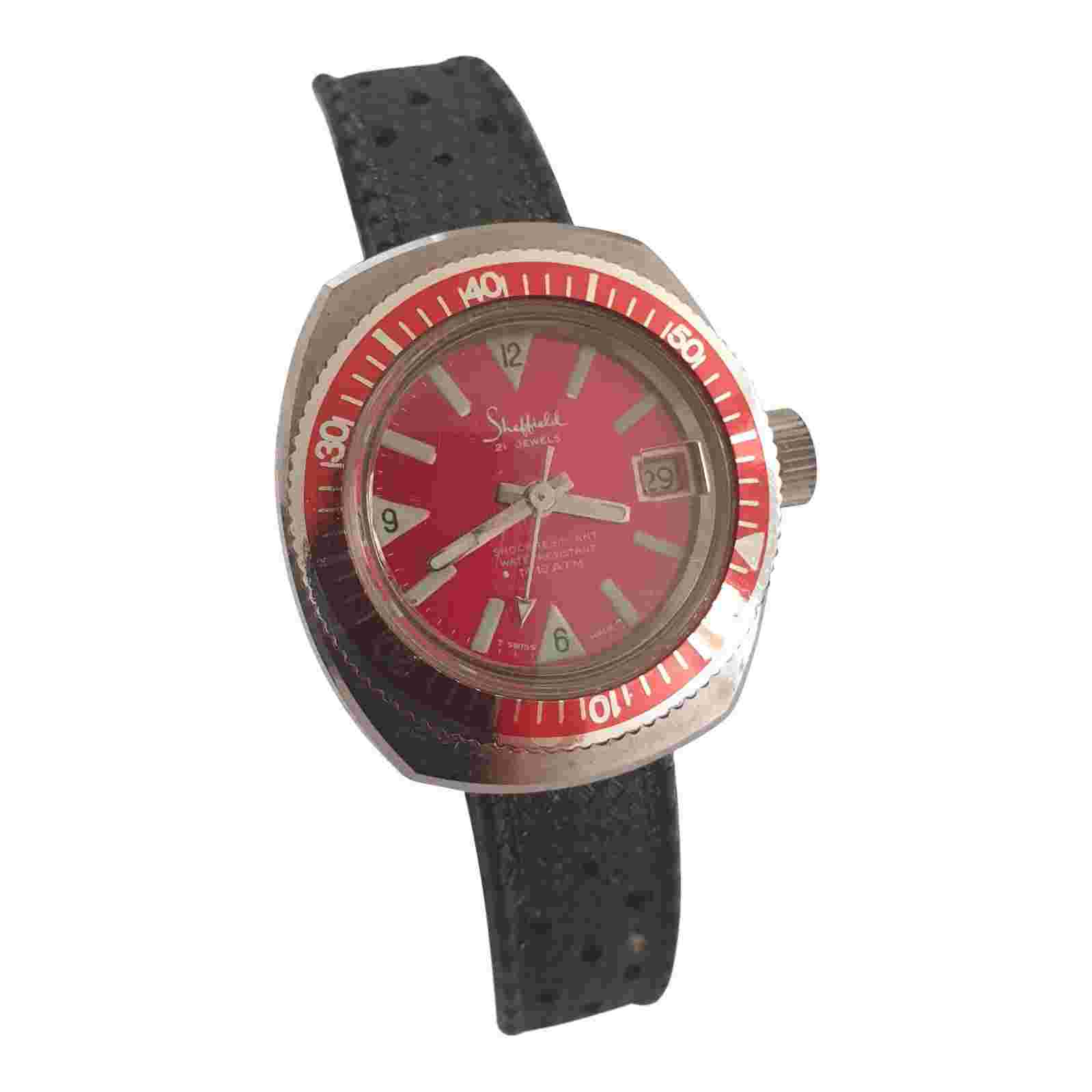 Sheffield 21’ Jewels Shock Resistant Mechanical Watch - Swiss Made