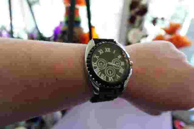 Vintage Lane Bryant Watch *Black Rubber Band, Analog Face*