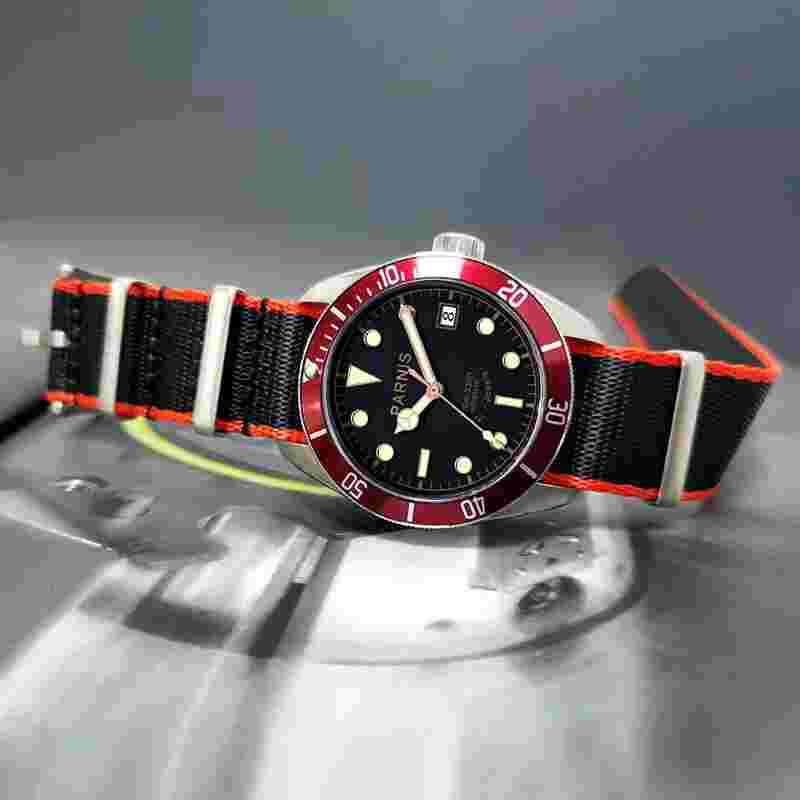 41mm PA6050 21 Jewels Miyota Automatic Men Watch Sapphire 10 ATM Water Resistant