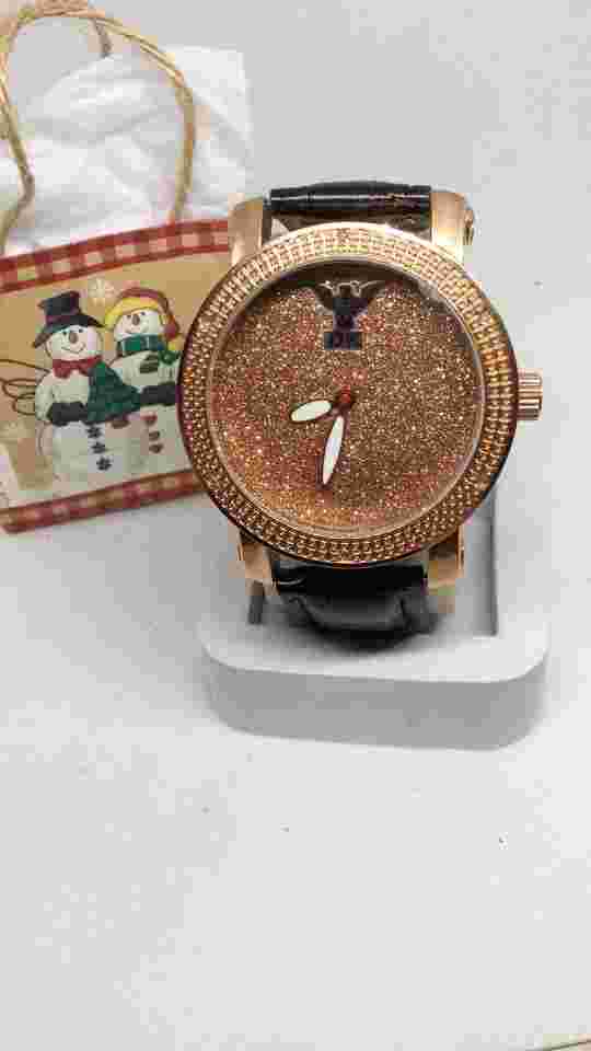 NEW Diamond King Men's Watch Natural Diamonds Iced Out Diamond Dust Dial
