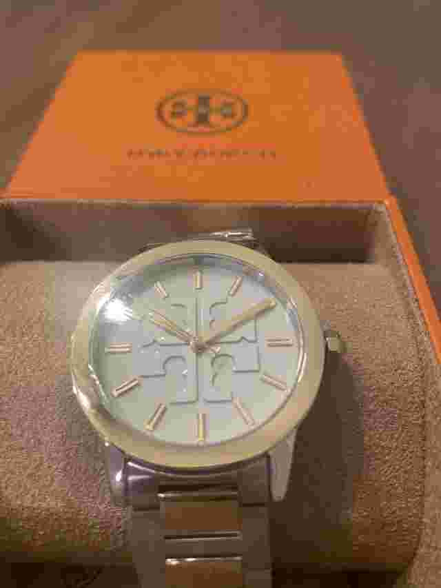 TORY BURCH TBW2025 GIGI 2 TONE STAINLESS STEEL BRACELET WATCH