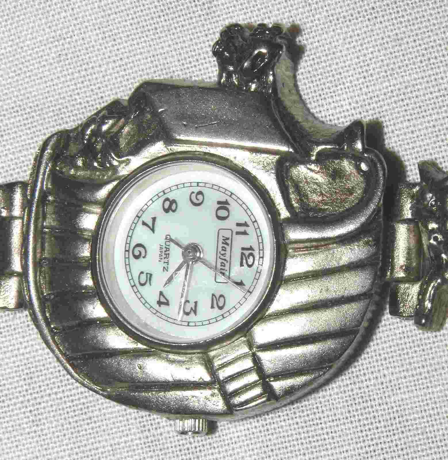 Noah's Ark Mayfair Pewter Accutime Watch Wristwatch