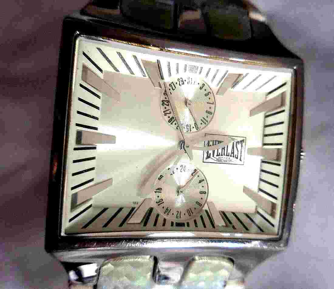 VINTAGE DATE/24 HRS EVERLAST MEN'S WATCH, WORKING-TB (STRAP TO REPLACE)