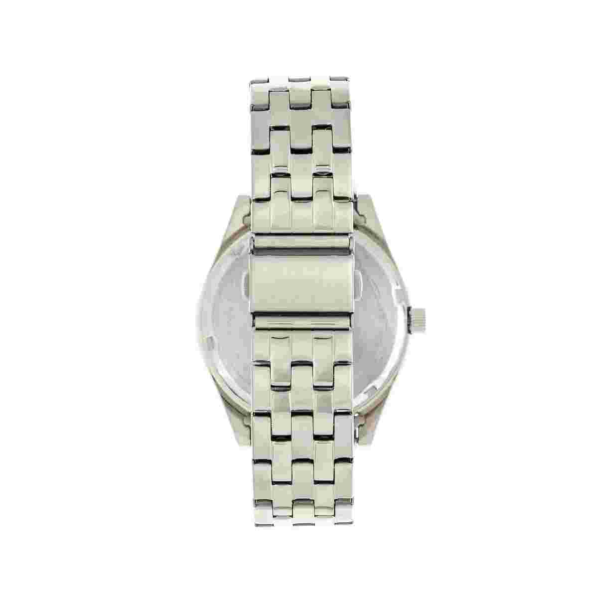 Elevon Gann Men's Black Dial Silver Bracelet Watch with Day Date ELE106-2