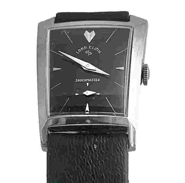 Lord Elgin 21J 14K Gold Filled Asymmetric Manual Wind Cal 713 Vintage Watch