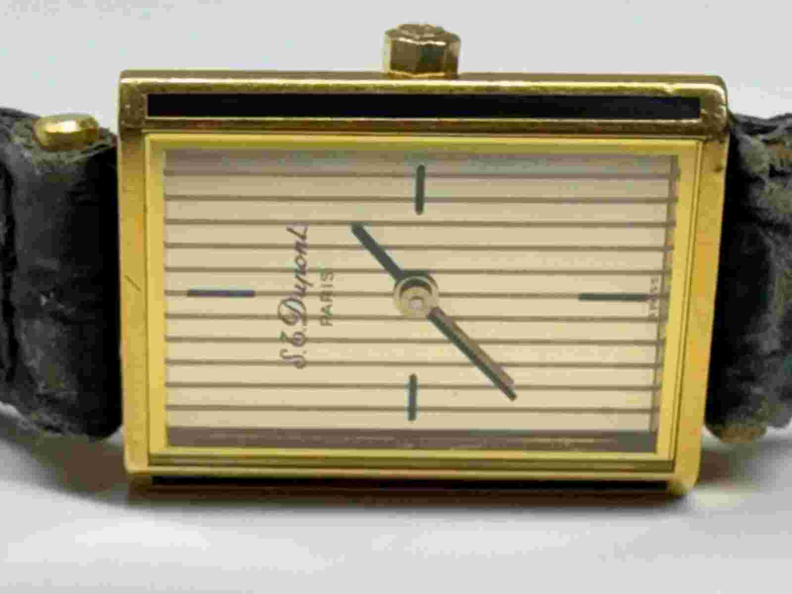 dupont paris ladies swiss made  s.t.dupont quartz watch as is