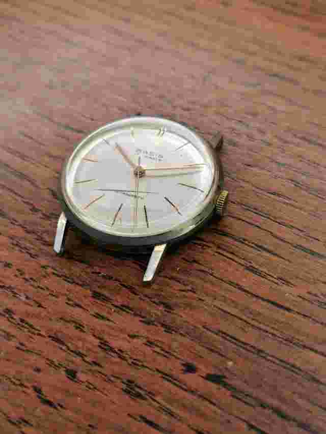 Vintage Basis, EB 8381-61, Mens Gold Plated Dress Watch for Restoration #L235