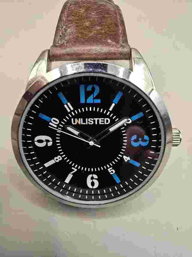 Mens Kenneth Cole Unlisted Watch Brown Leather Strap