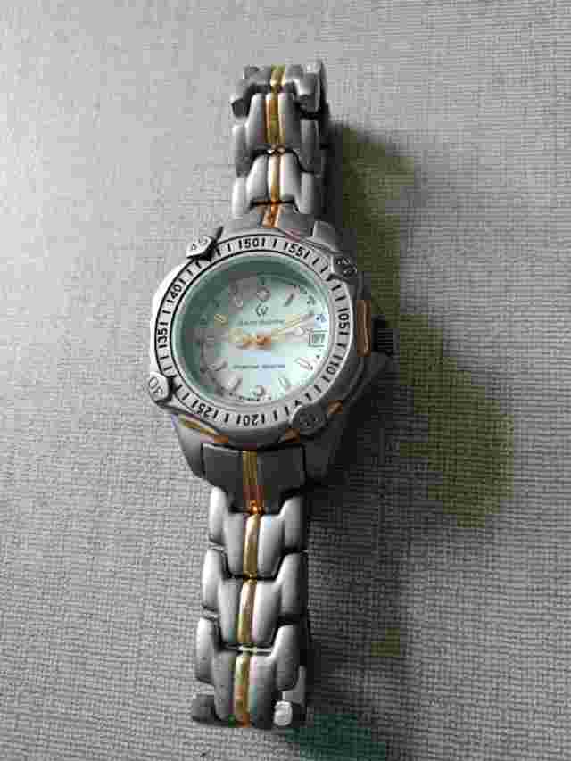 Ladies Claude Valentini Premier Sports Watch 18ct Electroplated