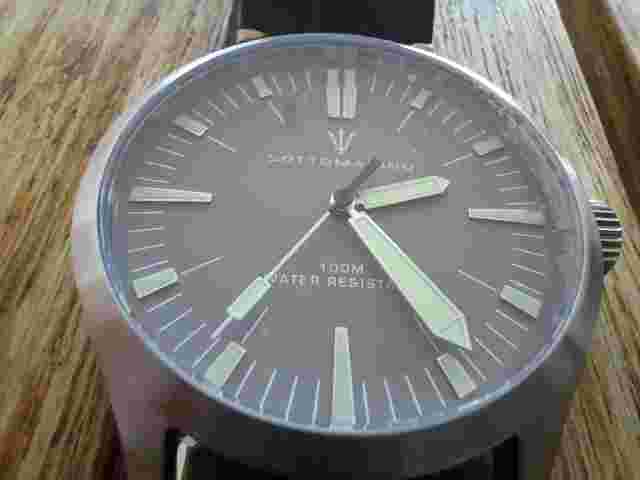 Sottomarino Colonnelo St-7000-03 Gray Dial 41 Mm Quartz W Black Leather