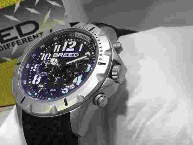 BREED Sergeant Black Dial Black Silicone Strap Men's Watch  Item No. 3601