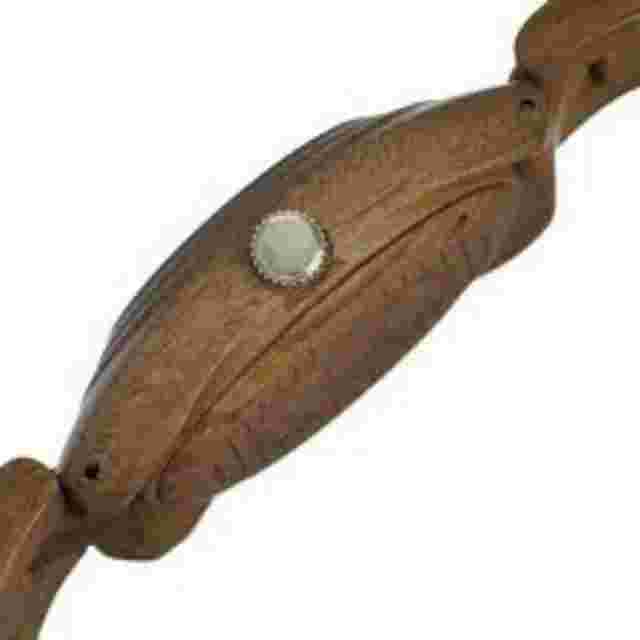 NEW Earth SEDE04 Unisex Hilum Pure Olive Wood Band/Case Analog Tonneau Watch