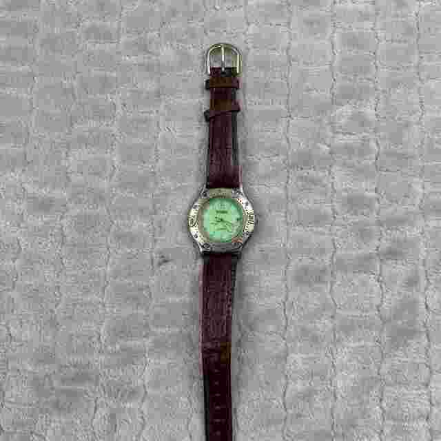 Gitano Vintage Men’s Watch Brown Leather Band 36mm Case - New Battery