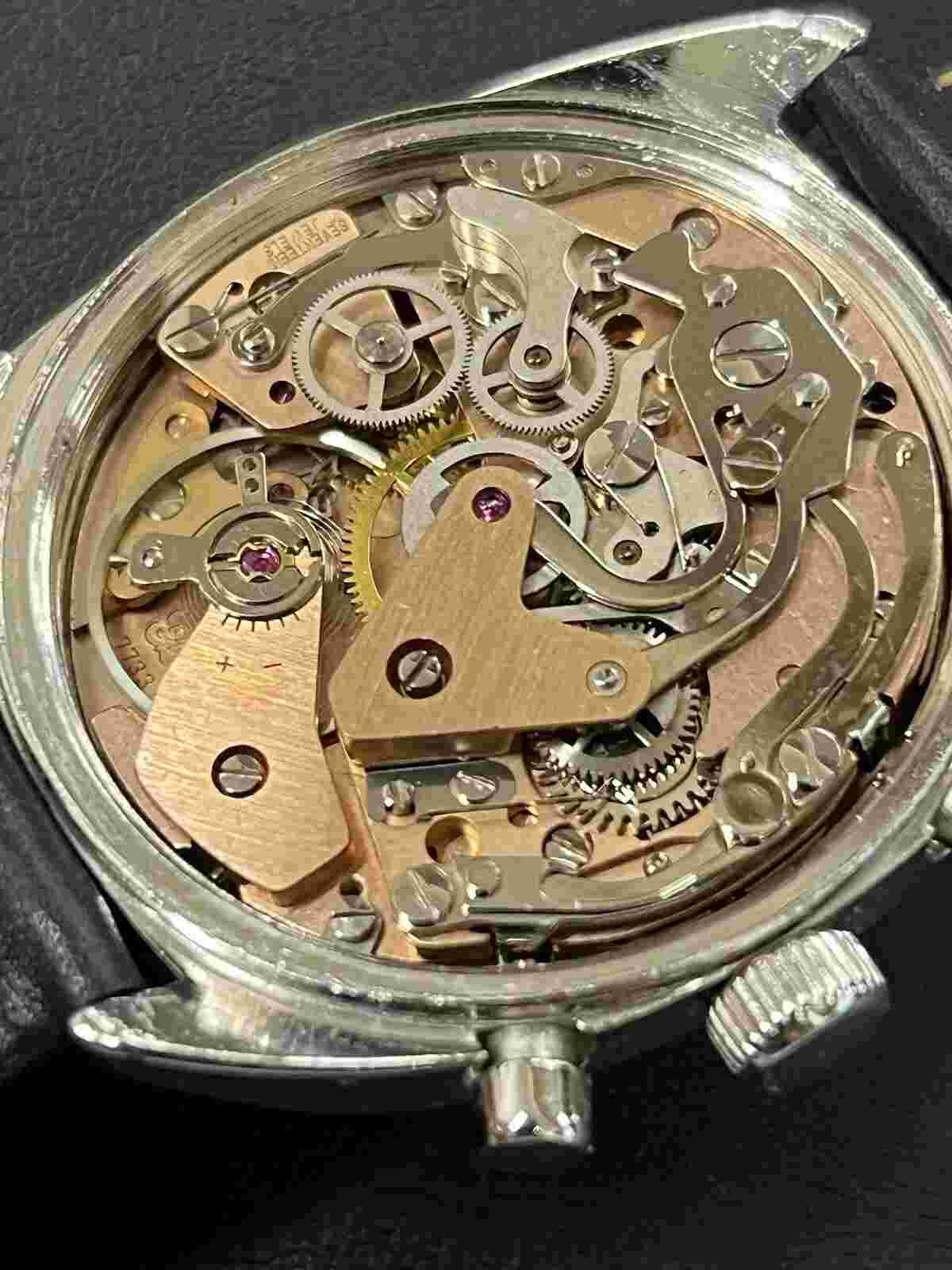 Birks 17j Valjoux 7733 Stainless Steel Men's Chronograph Wristwatch ( 35mm )