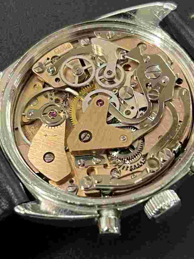 Birks 17j Valjoux 7733 Stainless Steel Men's Chronograph Wristwatch ( 35mm )