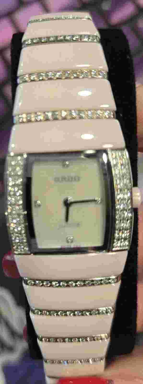 RADO WOMAN'S JUBILE VINTAGE WATCH - PINK WITH DIAMONDS 1.2CTTW