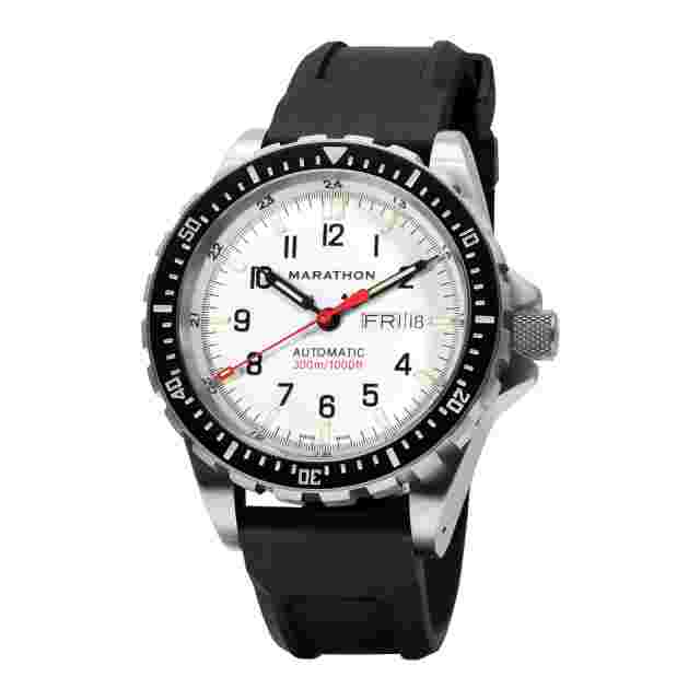 Military Marathon Arctic Jumbo Day/Dt (JDD) Swiss Made 300m Diver watch NEW!