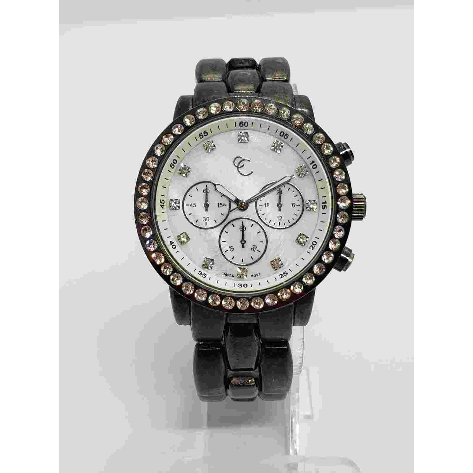 Charming Charlie women's watch. Large face, jeweled bevel. No:9199 Working watch