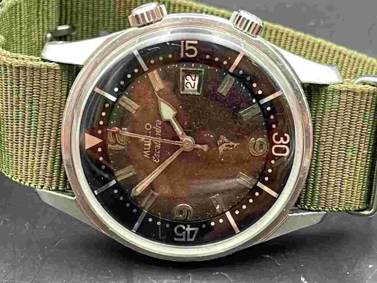 Jul 1967 SS Mulco Escafandra 42mm Super Compressor 200m Diver Watch