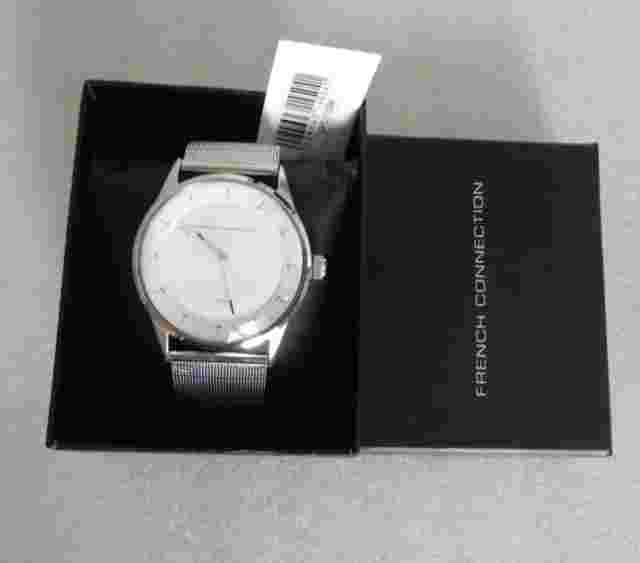 French Connection Men's Analog Quartz SFC110SM Milanise Wristwatch