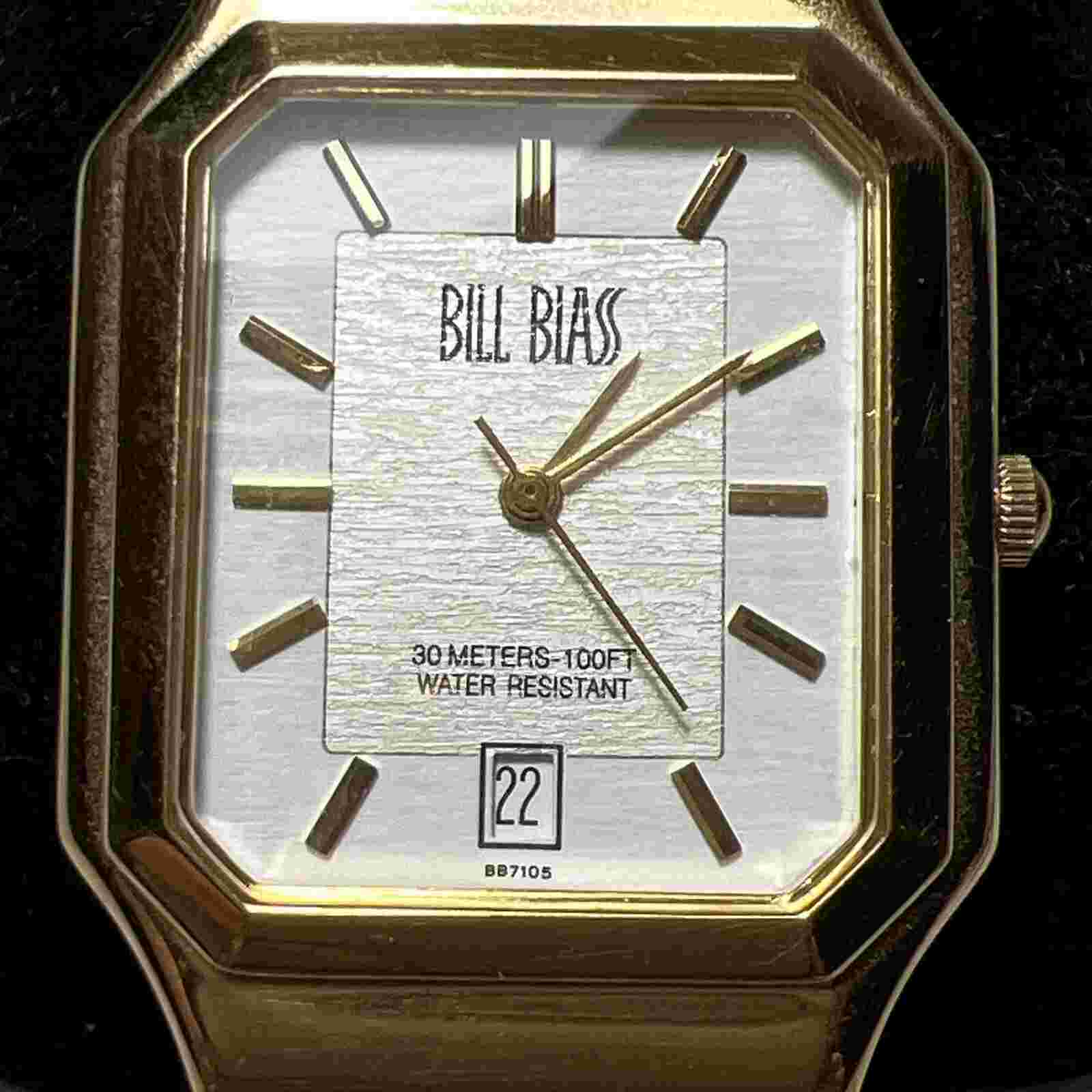 BILL BLASS Watch 358-804.114  100FT Water Resistant Stainless Steel Not Tested