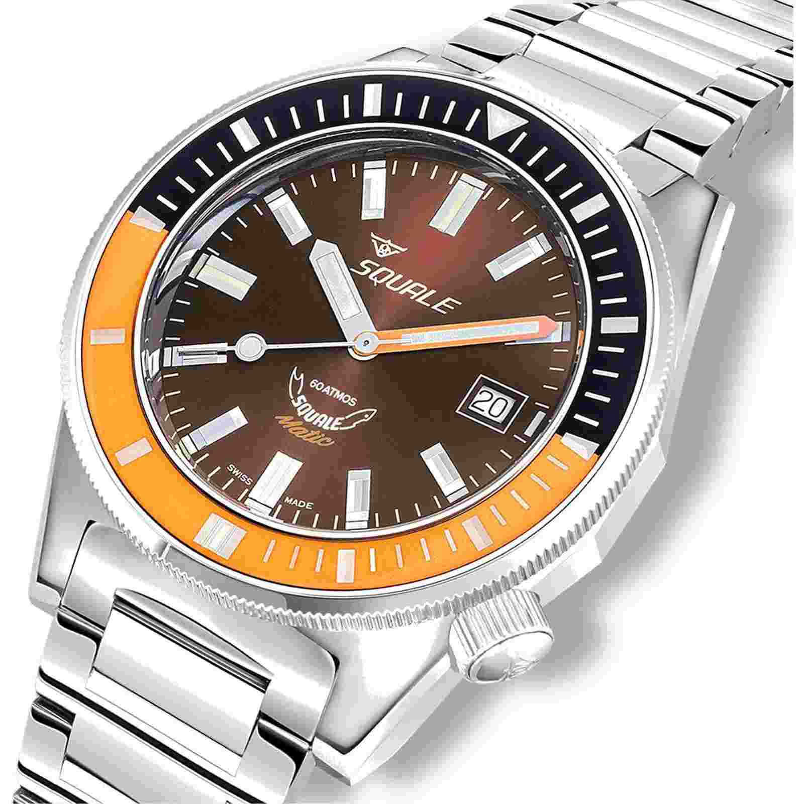 Squale MATICXSD.SQ22L 600M Brown Dial Wristwatch