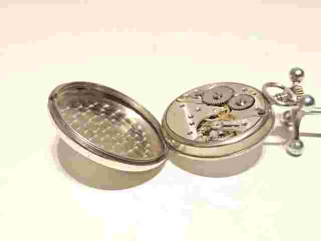 ANTIQUE VERY RARE PRE WW2 SWISS MEN'S OPEN FACE POCKET WATCH"MOERIS" CAL.17A/15J