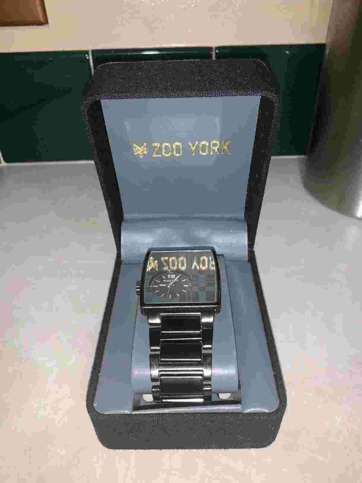 Zoo York Black Watch Stainless Steel Back ZY1028/A126-11 Battery SR626SW