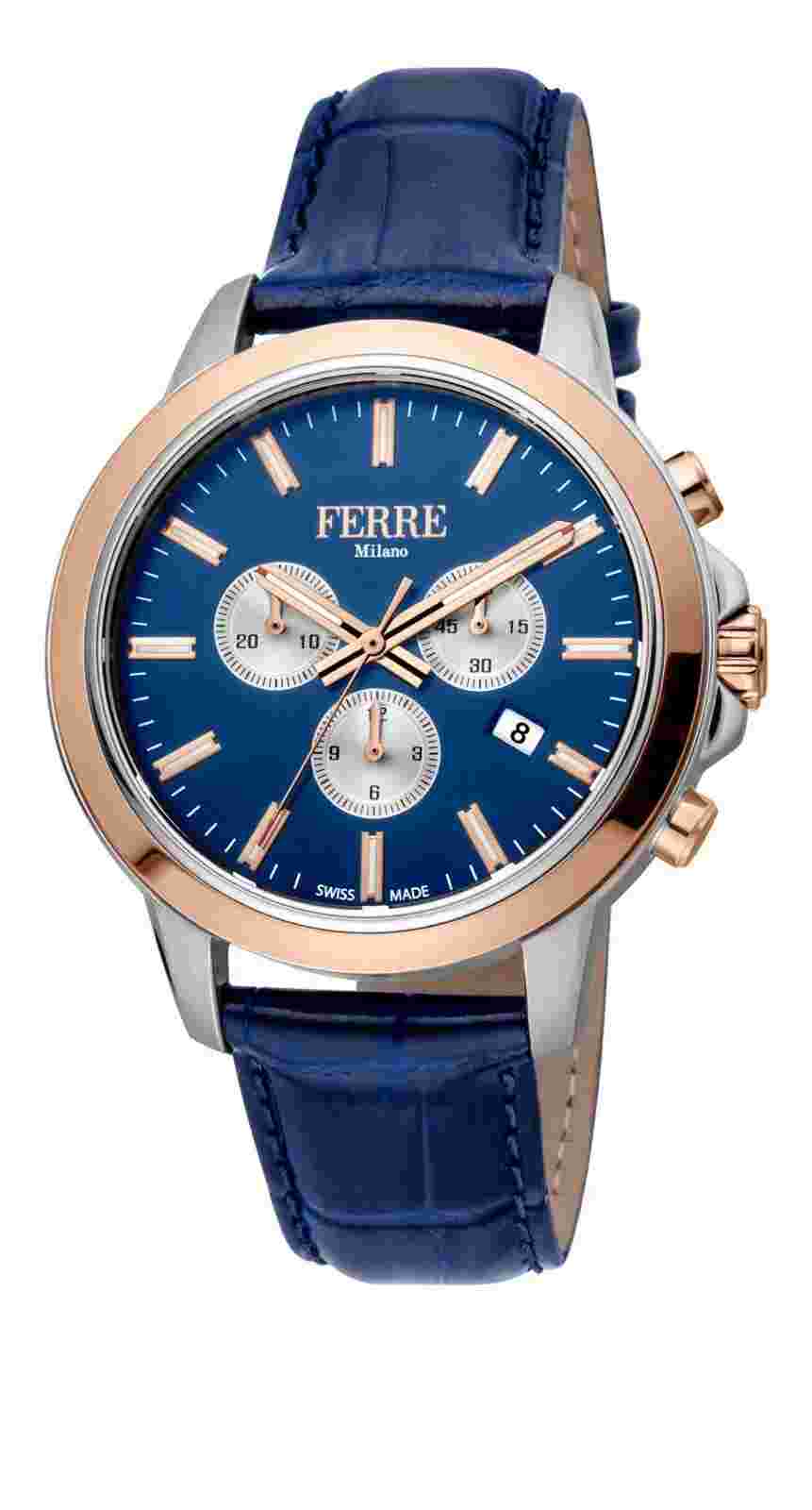 Ferre MILANO Men's Classic Blue Dial Watch - FM1G153L0041