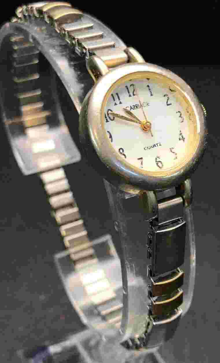Vintage Women's Carriage Analog Watch - Untested - May Need Battery or Repair