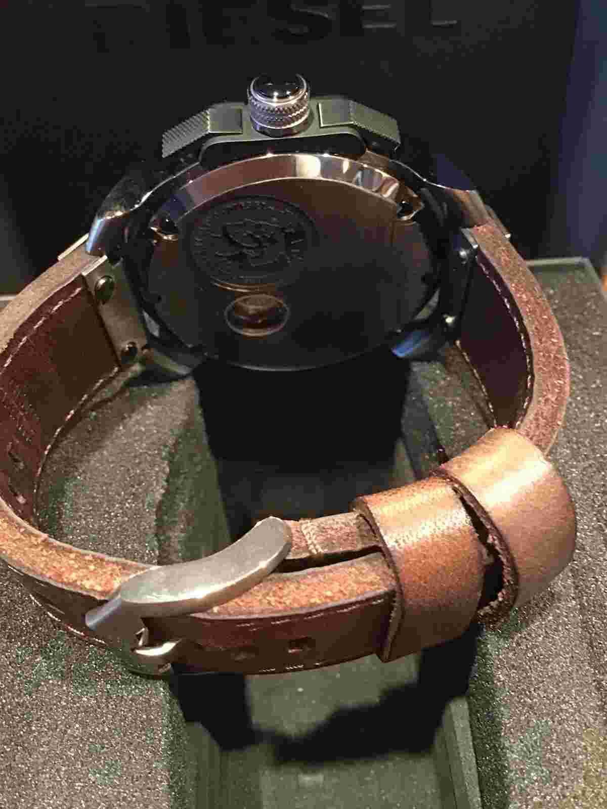DIESEL WATCH DZS001 LIMITED EDITION DZS001#448/555 Brown Leather Strap 58mm