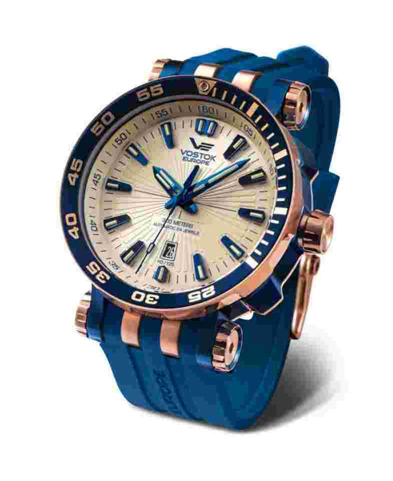 VOSTOK EUROPE Men Analog Automatic Casual Watch Classic Dress Ivory Dial Waterpr