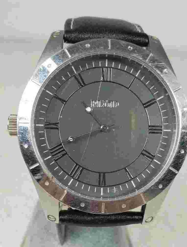 FLUD Big Face Left Hand Watch With Genuine Leather Band