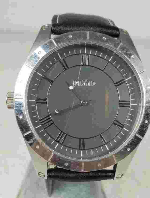 FLUD Big Face Left Hand Watch With Genuine Leather Band