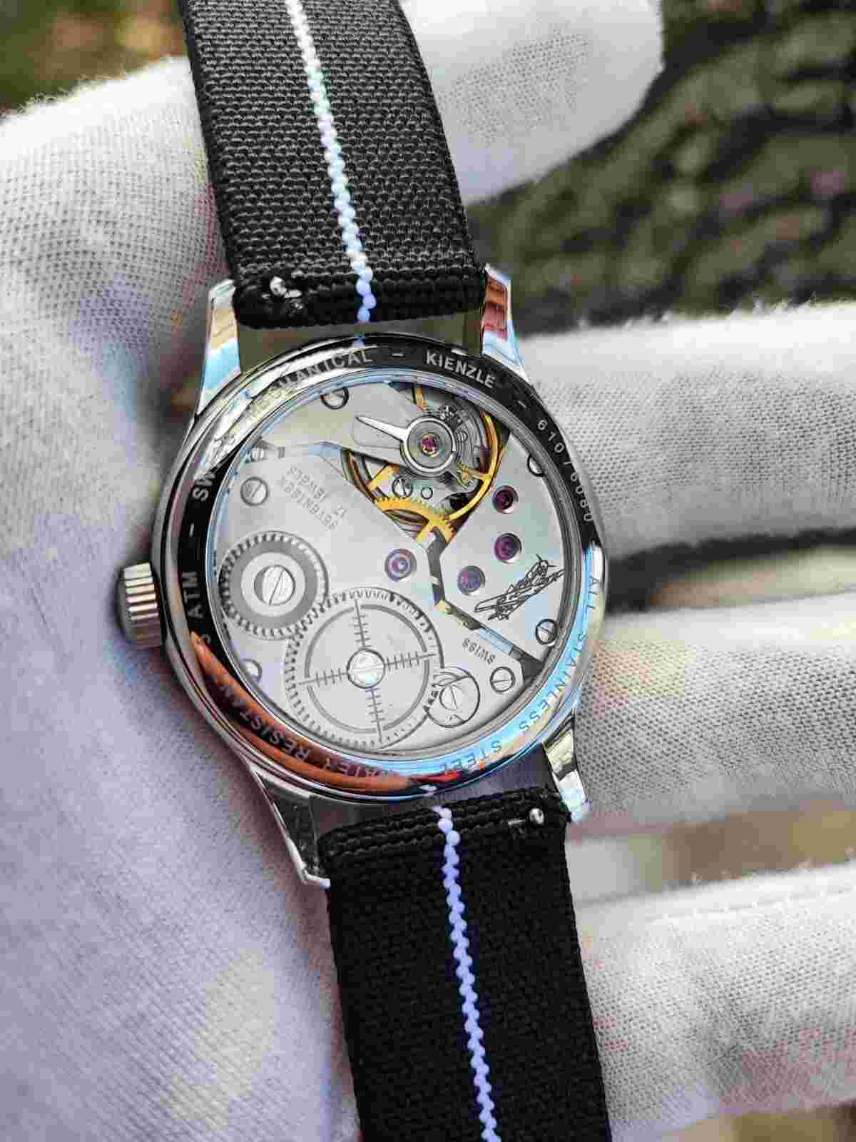 Kienzle pilot watch swiss Eta 6497-1
