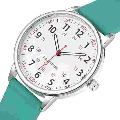 IBSO Women Watch for Nurse Easy to Read Dial Wristwatches Silicone Band Water...
