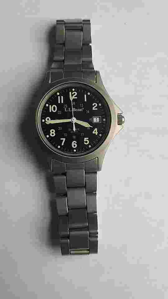 LL Bean Stainless Steel Chain Link Watch