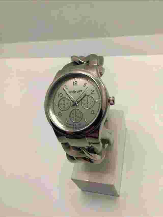 Lane Bryant Ladies Silver Tone Quartz Watch New Battery!
