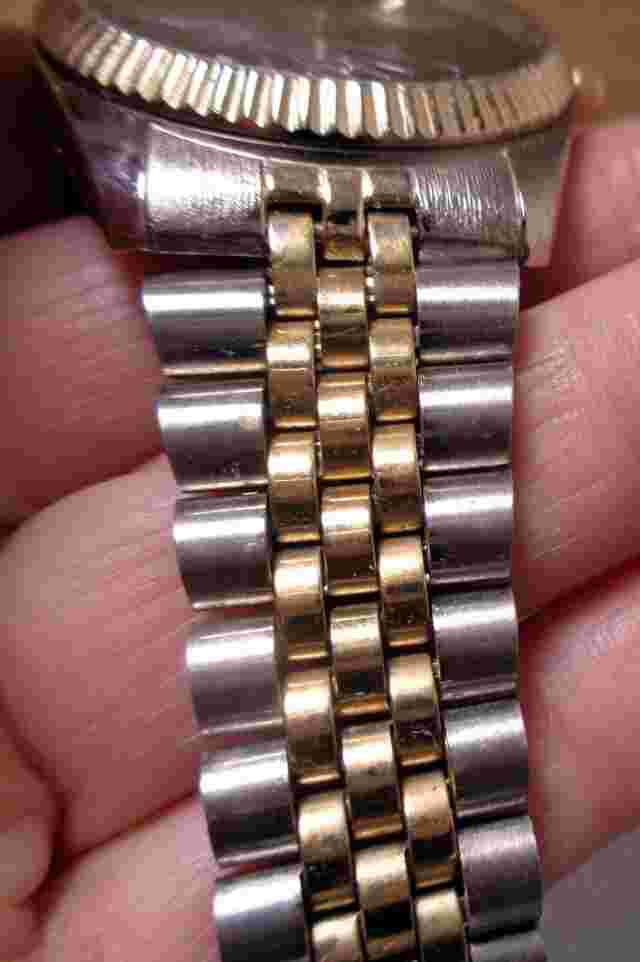 MCGREGOR Black Face Diamond Quartz Stainless Steel Men's Silver/Gold Watch