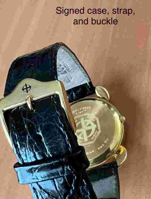 ZODIAC Vintage Swiss 18k Solid Gold & Diamond Watch