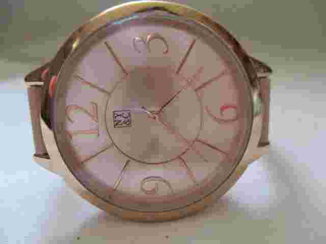 New York & Co Analog Wristwatch with a Buckle Band