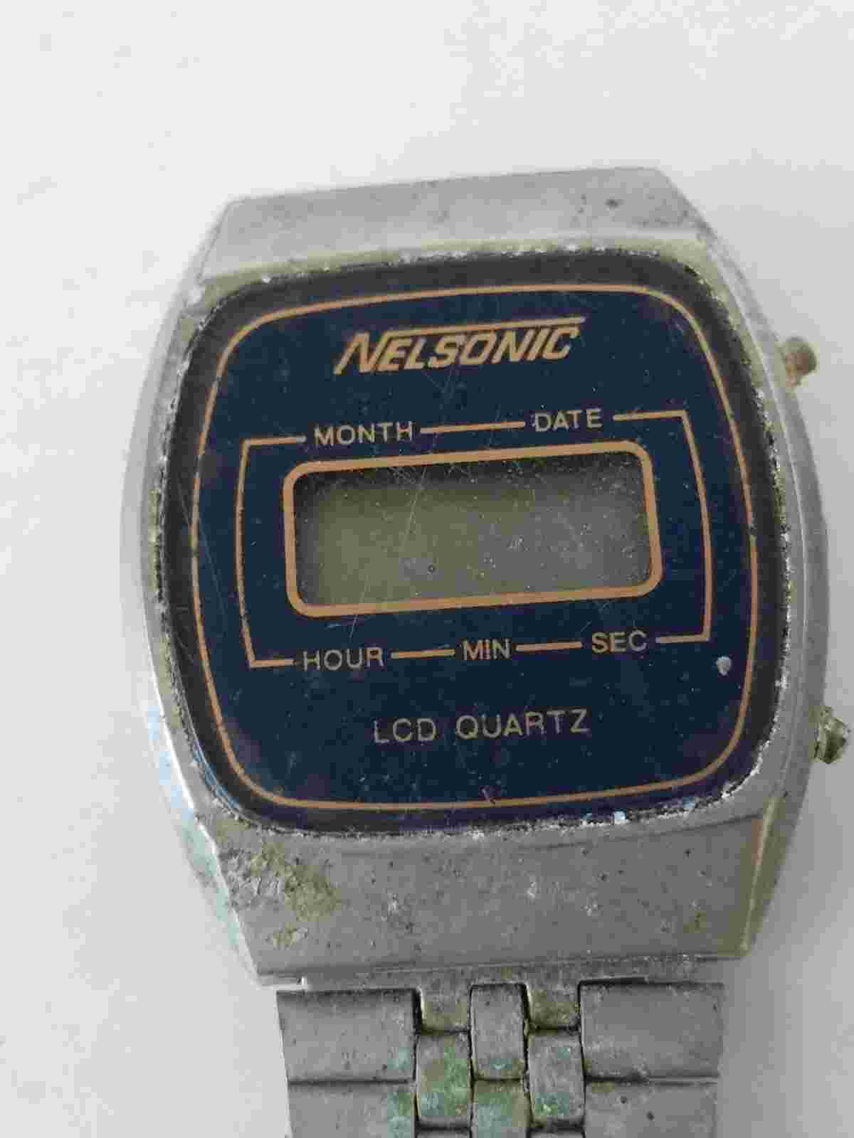Vintage Nelsonic MZ Berger LCD Quartz Collectibles Watch