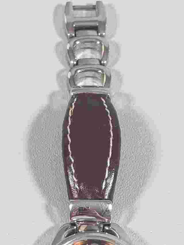 Vivani Brown Dial Silver Tone Case Brown/Silver Tone Band Watch 6.5 Inch