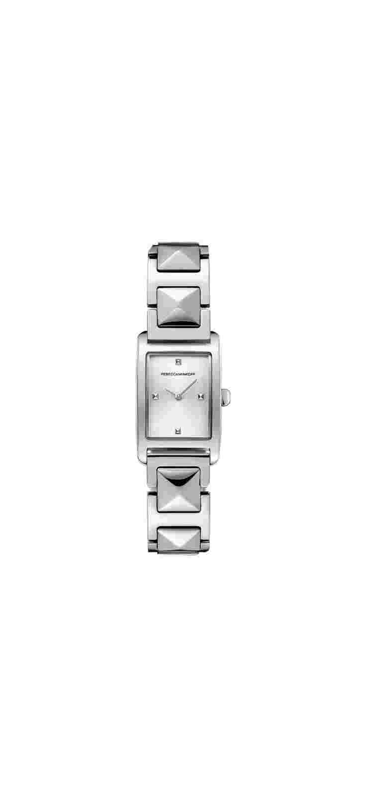 Women’s Rebecca Minkoff Watch Silver Color Stainless Steel 19 MM Rectangular