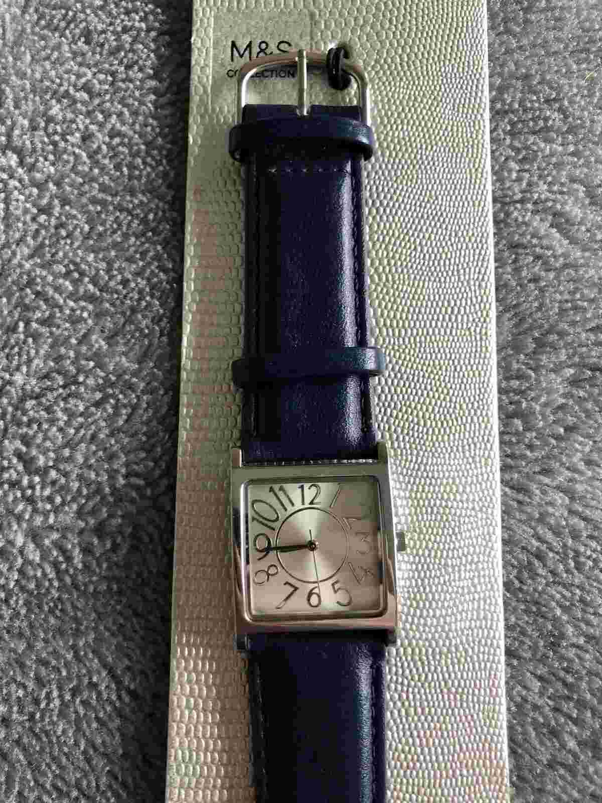 Marks & Spencer Ladies Watch, Blue Strap New