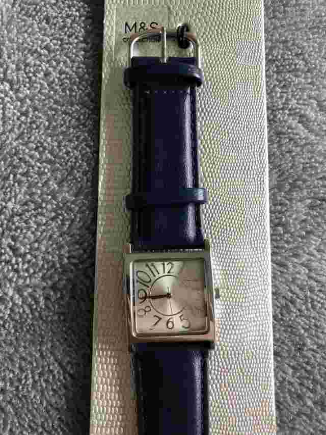Marks & Spencer Ladies Watch, Blue Strap New