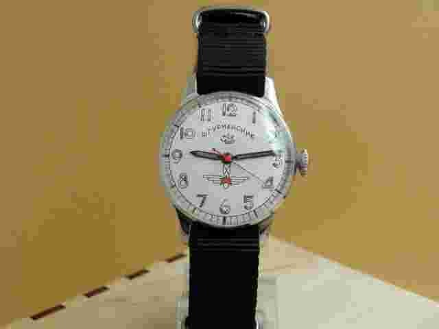 Orig Early Shturmanskie Gagarin Soviet USSR watch type-1 15 jew 1Q-1950 Stop-Sec