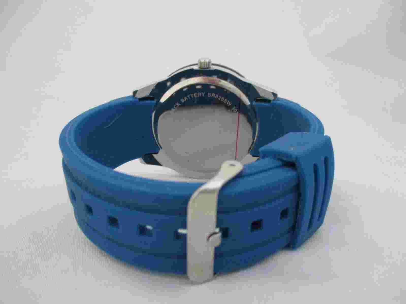 Unlisted Men's Blue Buckle Band Analog Watch