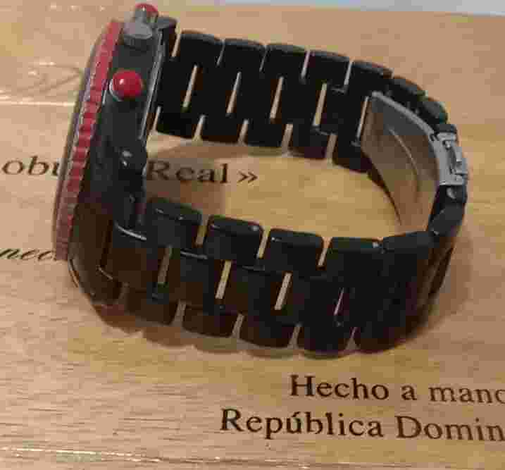 Men's Unlisted Black And Red Chronograph Watch UL1298