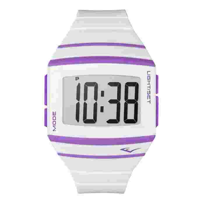 Everlast Unisex LCD Watch Model 33-501-001 White Waterproof 3ATM MSRP109€